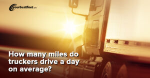 average truck driving miles