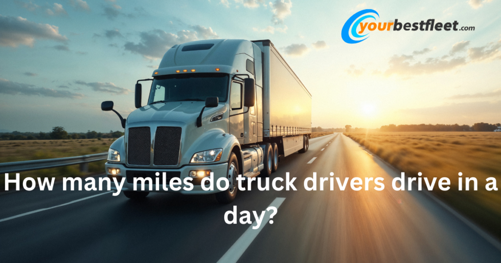 How many miles do truck drivers drive in a day